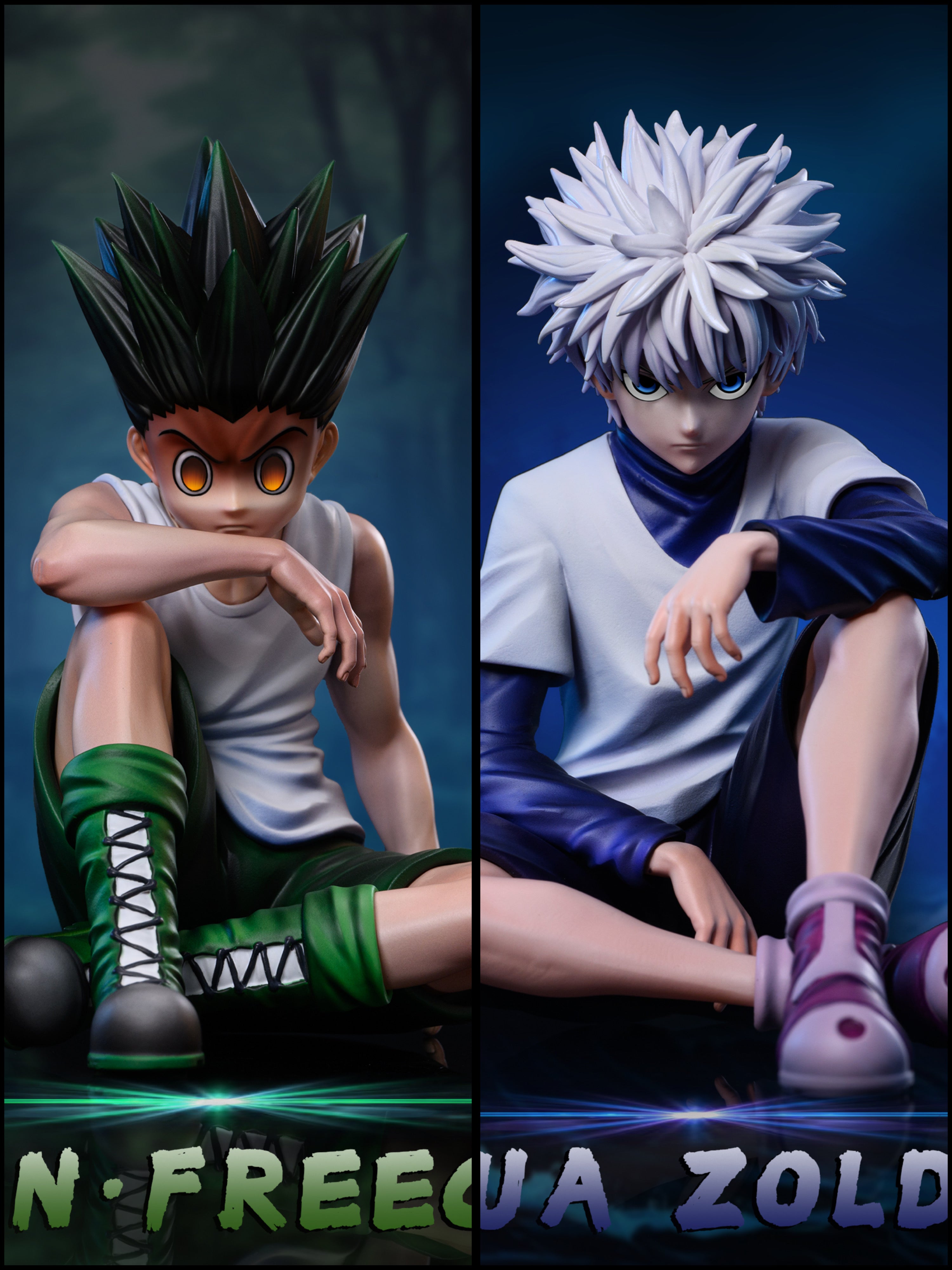 HUNTER x HUNTER PG Studio Seated Angry Gon Freecss x Killua Zoldyck Re