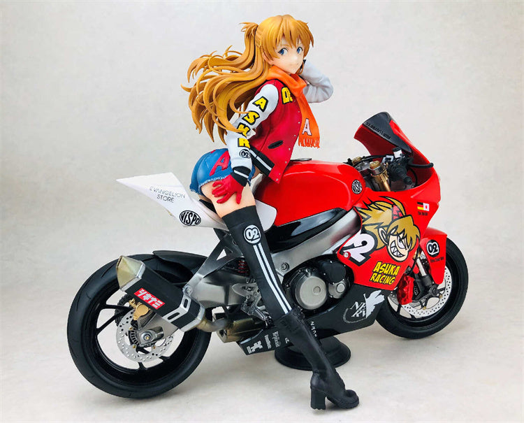 Motorcycle and Female rider UNPAINTED please read description before purchase outlet