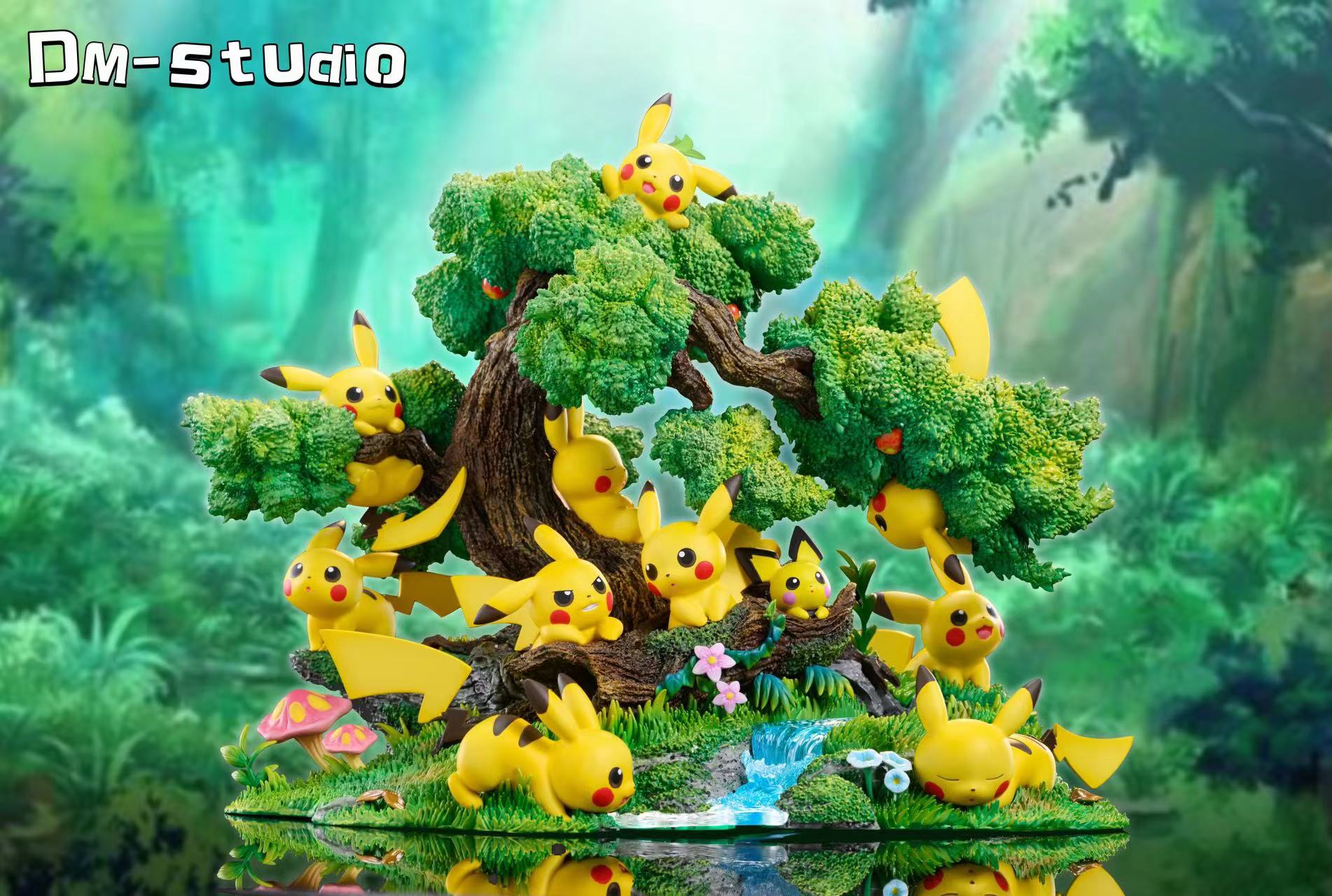 Small & Big Scale Pikachu Family - Pokemon Resin Statue - DM Studios  [Pre-Order]