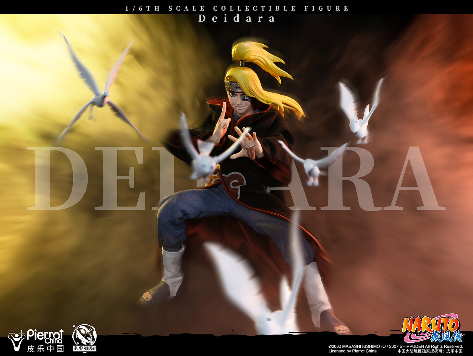 Pre-Order] Rocket Toys 1/6 Official Licensed Naruto Akatsuki Deidara, action  figure naruto 