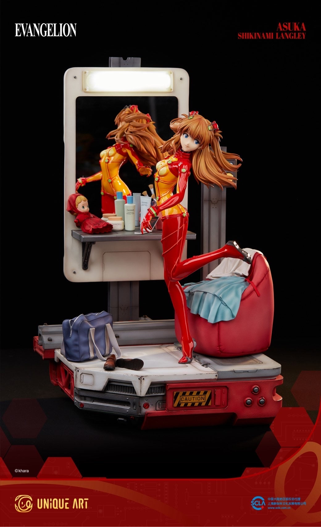 Evangelion Unique Art Studio Asuka Licensed Resin Statue