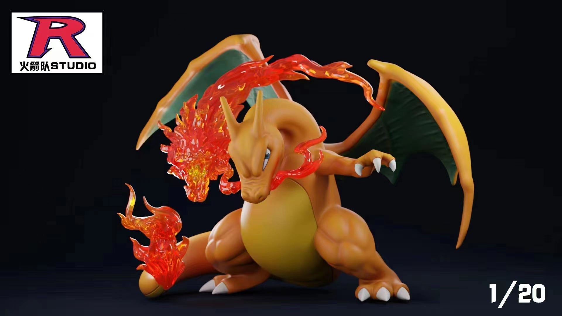 Pokemon Team Rocket Studio Charizard Dragon Punch Resin Statue [PRE-ORDER]