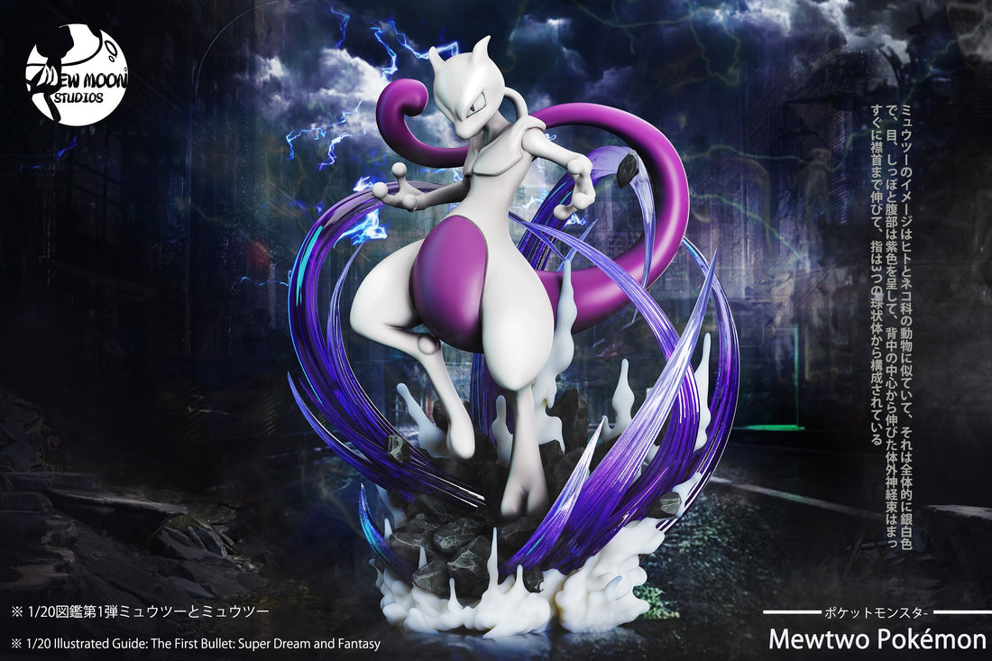 Pokémon Mew Moon Studio Mew x Mewtwo Pokédex Series 1th Resin Statue