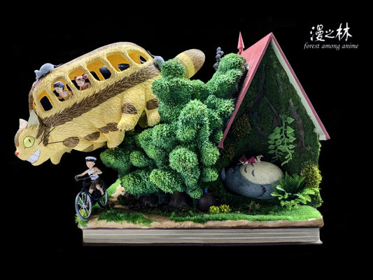 My Neighbor Totoro Forest Among Anime Studio Totoro x Cat Bus Resin Statue [PRE-ORDER]