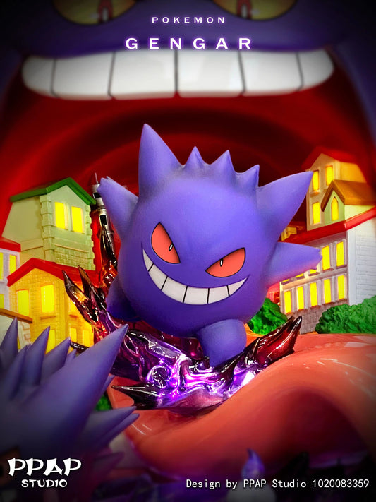 Pokemon PPAP Studio Gengar Family Resin Statue - Preorder