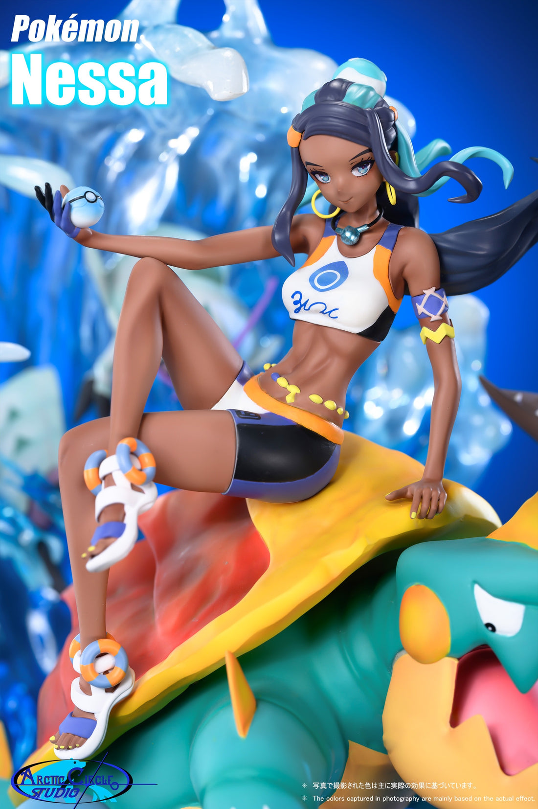 Pokemon ARCTIC CIRCLE Studio Nessa & Water Type Resin Statue