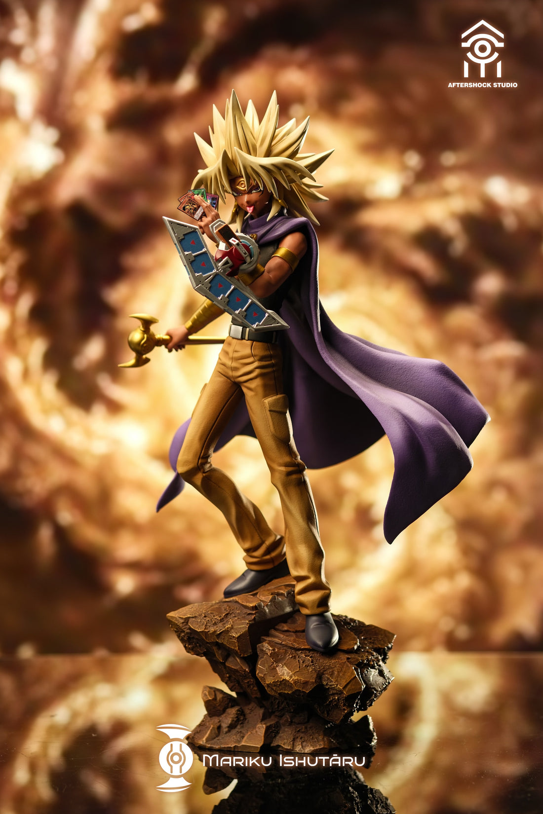 Yu Gi Oh Aftershock Studio The Winged Dragon of Ra x Marik Ishtar Resin Statue [PRE-ORDER]