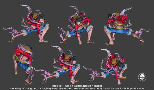One Piece LX Studio Gear 2 x Nika Luffy Resin Statue [PRE-ORDER]