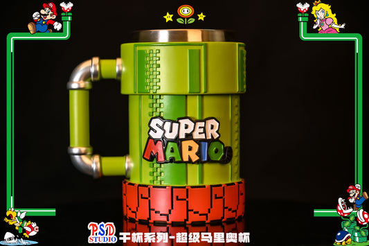 Mario Bros PSD Studio Super Mario Cup Resin Statue - China Stock