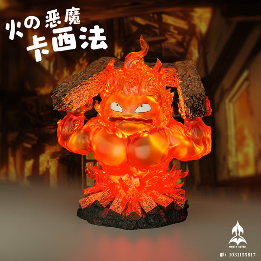 Howls Moving Castle Ninety Seven Studio Angry Calcifer Resin Statue [PRE-ORDER]