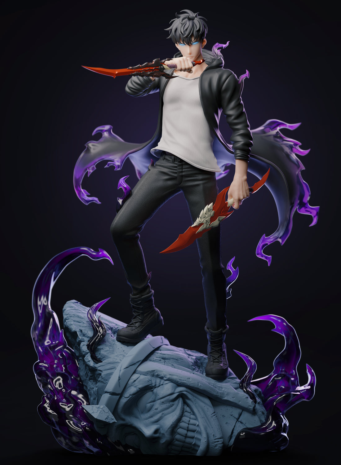 Solo Leveling Player 1 Studio Sung Jin Woo Resin Statue