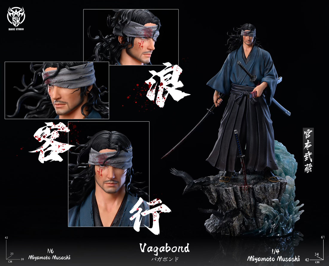 Vagabond Mask Studio Miyamoto Musashi Resin Statue