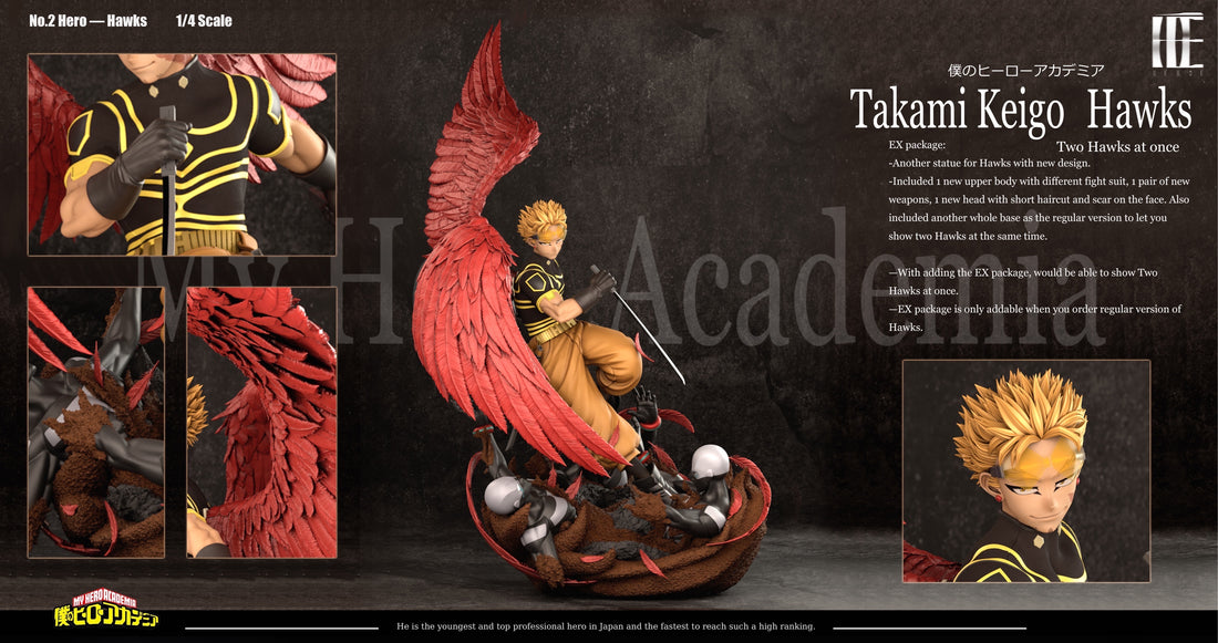 My Hero Academia Heroe Collectibles Hawks Resin Statue