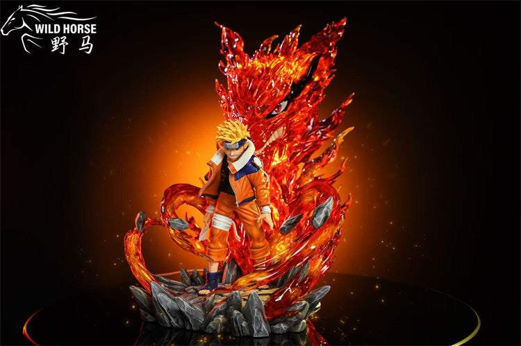 Naruto Wild Horse Studio Childhood Hot Blood Uzumaki Naruto Resin Statue