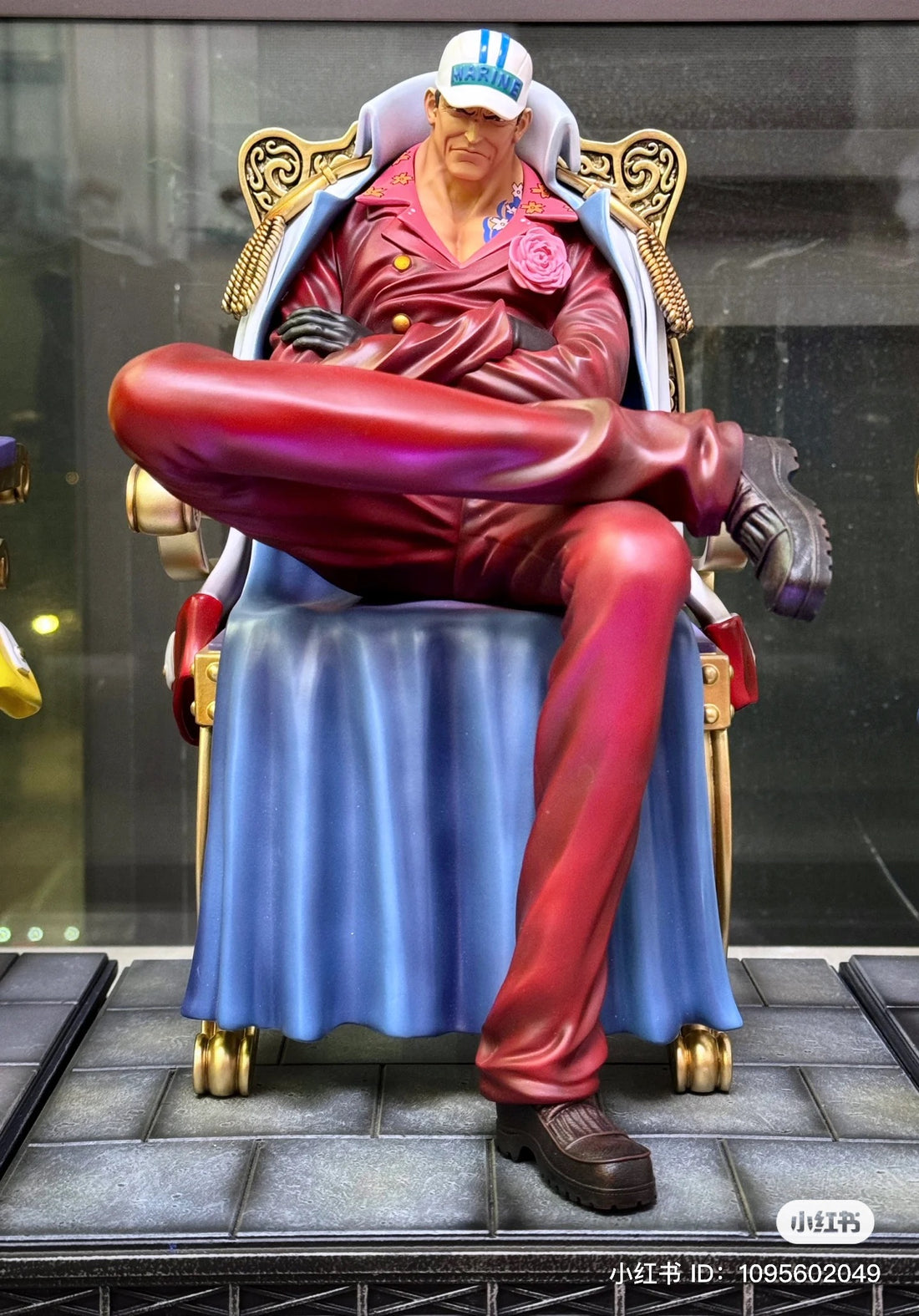 One Piece NEIJUAN Studio Akainu Sakazuki x Kuzan Aokiji x Borsalino Kizaru Seated Resin Statue