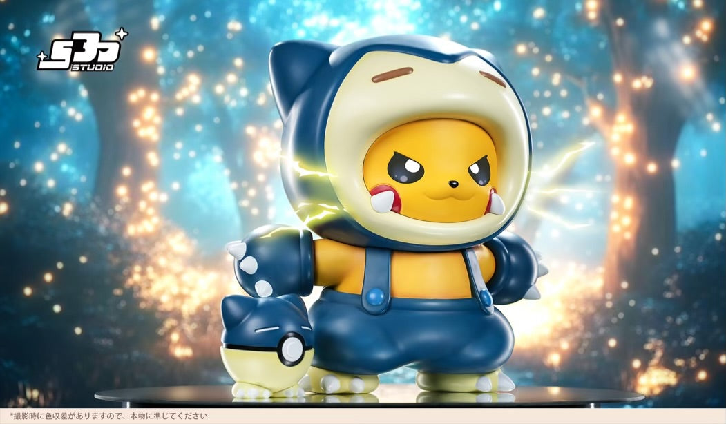 Pokemon SJD Studio Pikachu COS Snorlax Resin Statue