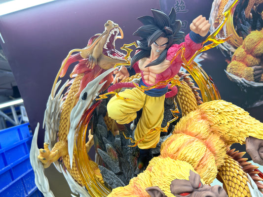 Dragon Ball Kylin Studio Dragon Fist Goku SSJ4 Resin Statue - China Stock