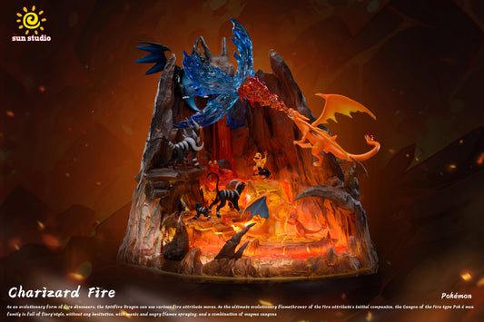 Pokemon Sun Studio Charizard Fire Resin Statue [PRE-ORDER]