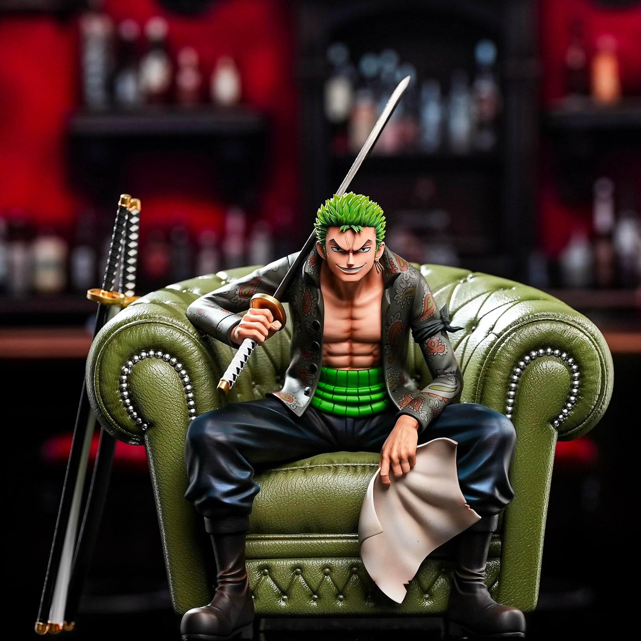 One Piece Pin Jiang Meng Qi Studio x TMD Studio Roronoa Zoro Seated Resin Statue [PRE-ORDER]