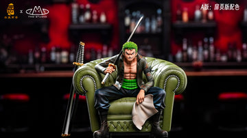 One Piece Pin Jiang Meng Qi Studio x TMD Studio Roronoa Zoro Seated Resin Statue [PRE-ORDER]