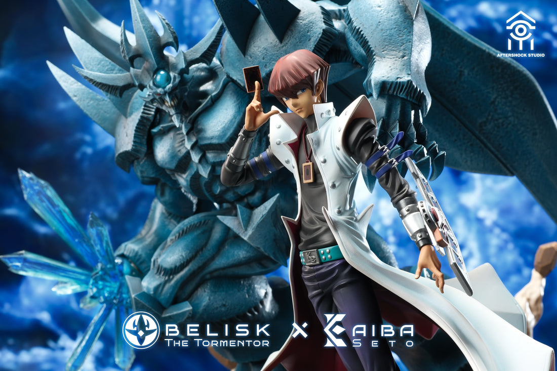 Yu Gi Oh Aftershock Studio Obelisk the Tormentor x Seto Kaiba Resin Statue