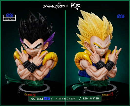 Dragon Ball Zenkai Studio x MRC Studio Gotenks Lifesize Bust Resin Statue [PRE-ORDER]