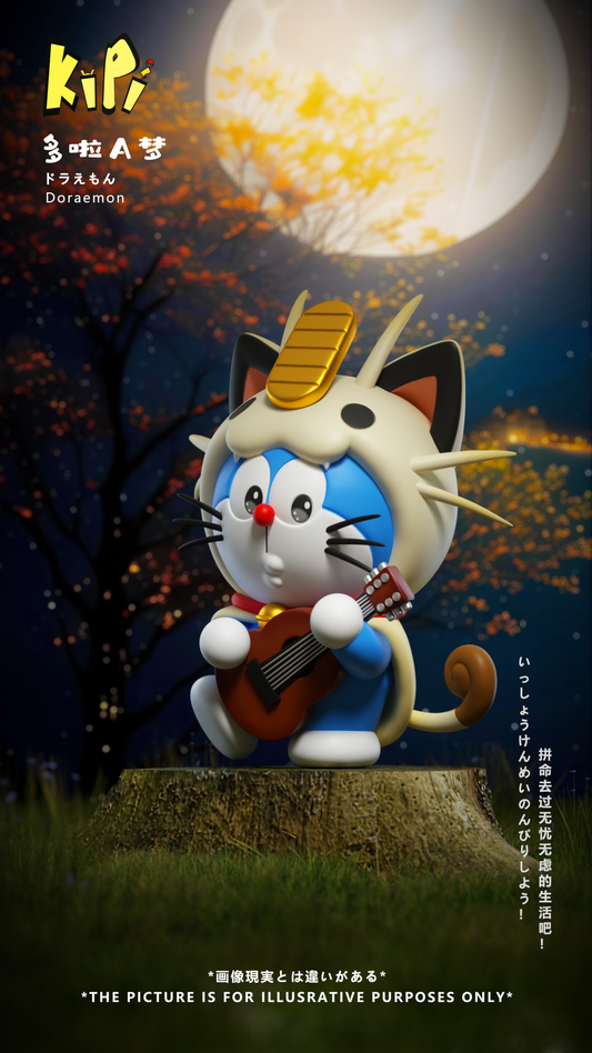 Pokemon KiPi Studio Doraemon Cosplay Meowth Resin Statue [PRE-ORDER]