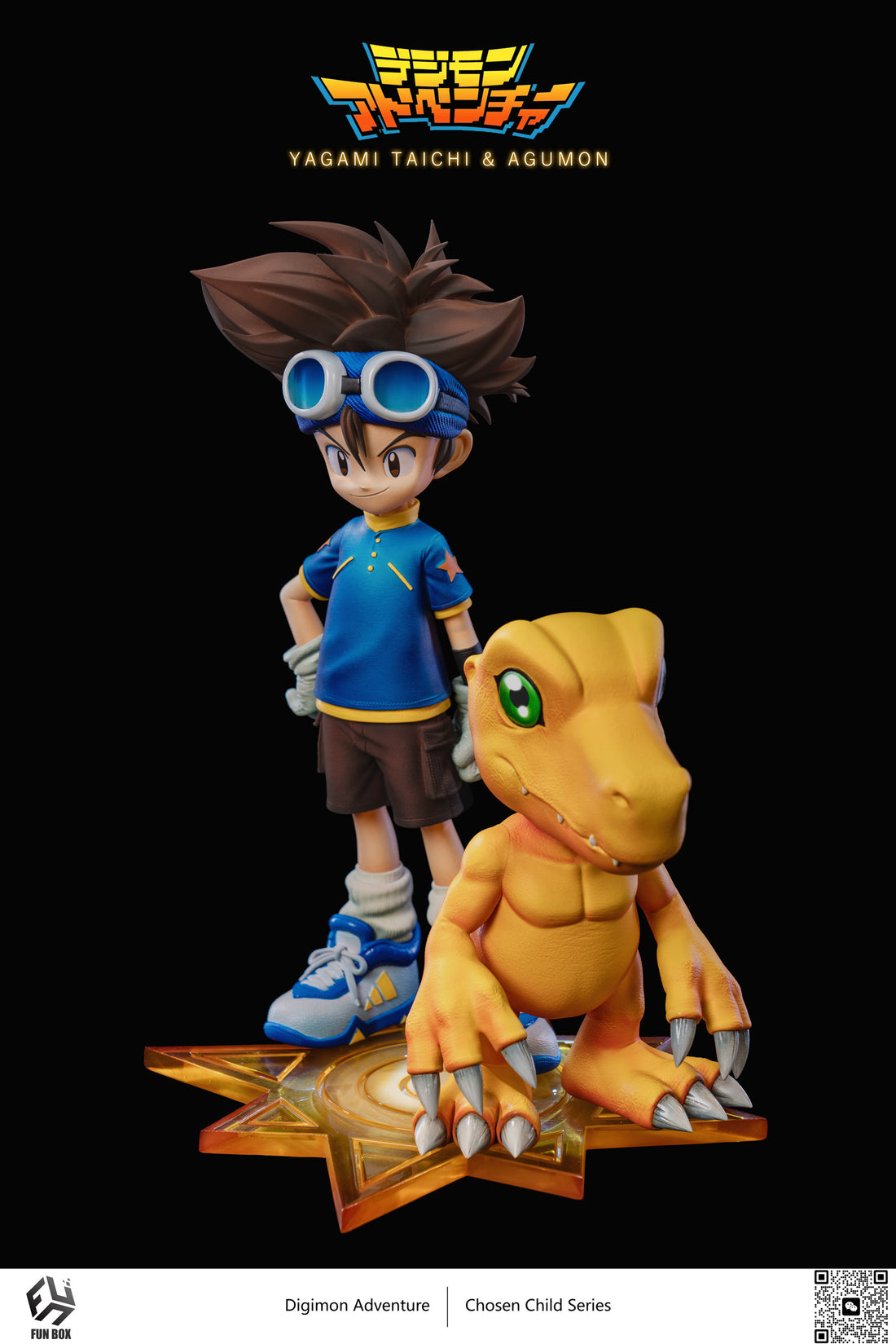 Digimon Funbox Studio Yagami Taichi x Agumon Resin Statue