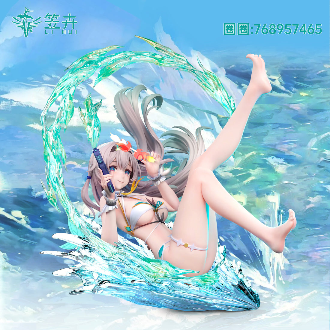 Honkai Star Rail LI HUI Studio Swimsuit Firefly Cool Summer Resin Statue