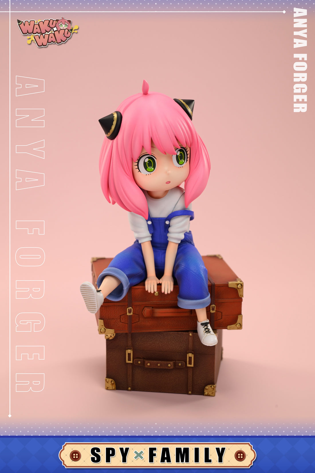 Spy x Family WakuWaku Studio Anya Overalls Pink Girl Resin Statue