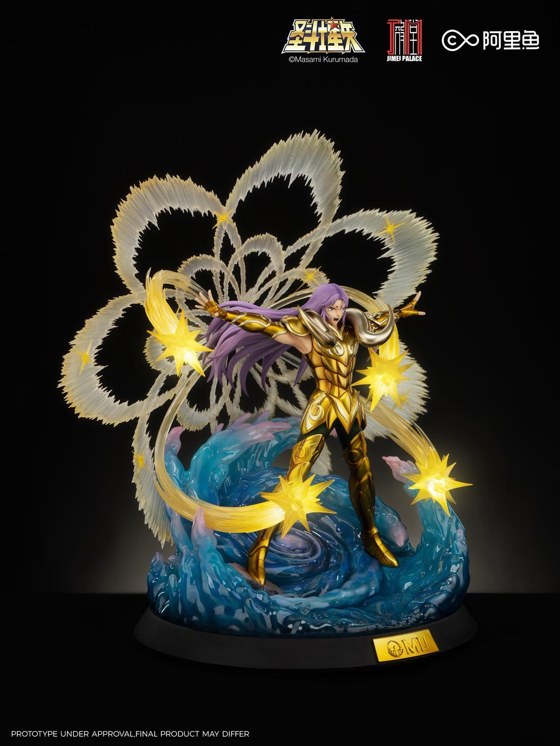 Saint Seiya Jimei Palace Aries Mu Licensed Resin Statue