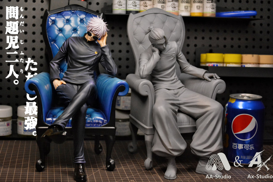 Jujutsu Kaisen AA x AX Studio Satoru Gojo Seated Resin Statue