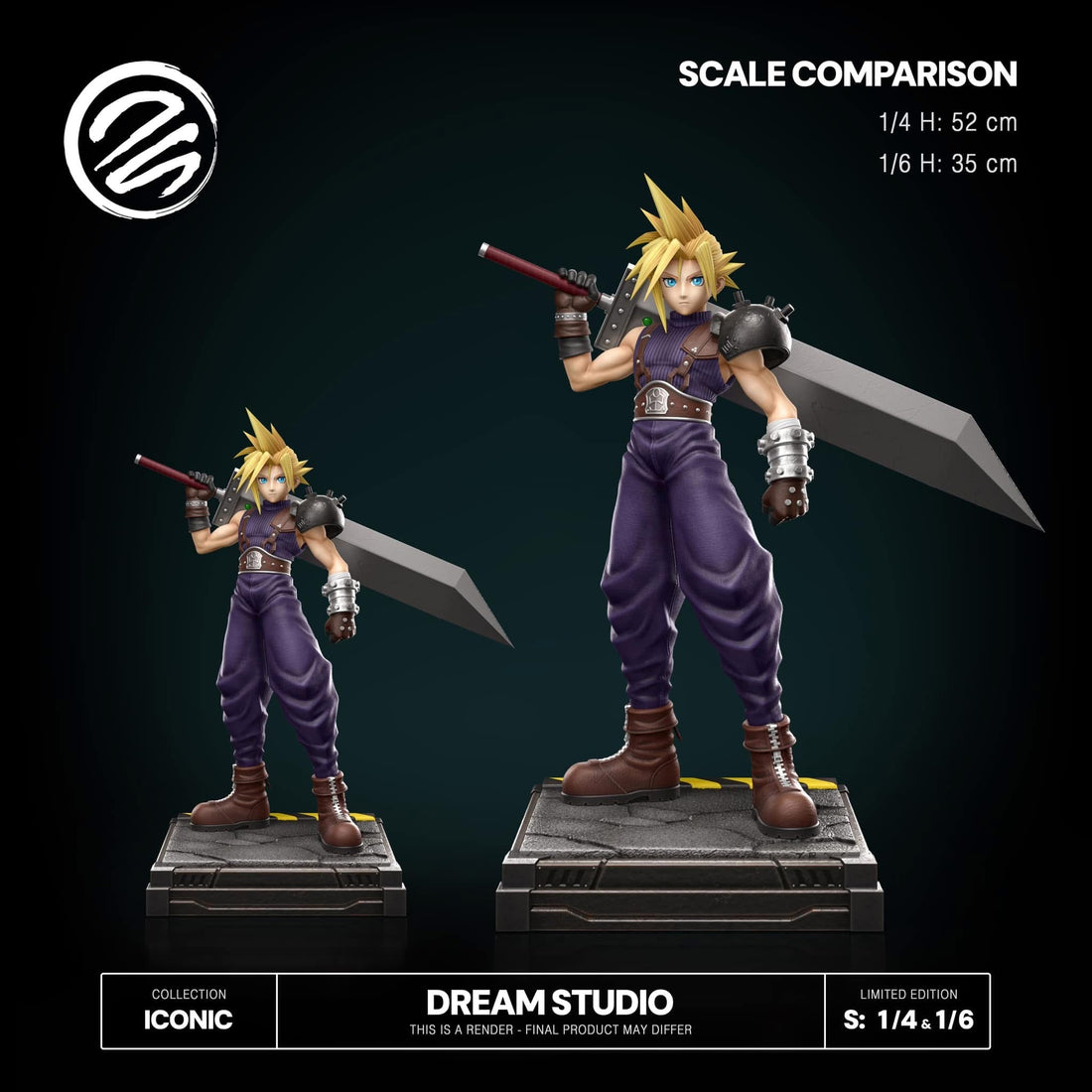 Final Fantasy Dream Studio Cloud Resin Statue