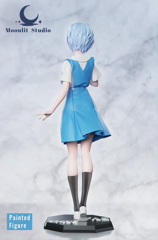 Neon Genesis Evangelion Moonlit Studio Ayanami Rei School Uniform Resin Statue [PRE-ORDER]