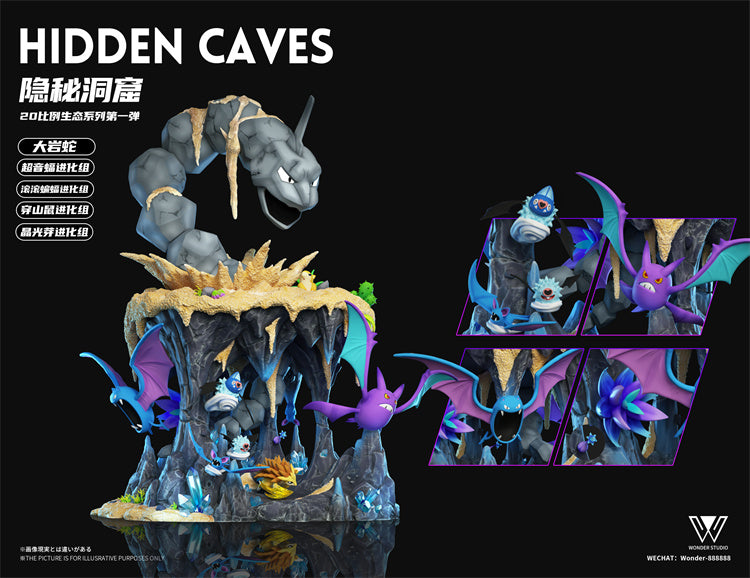 Pokemon Wonder Studio Cave Group Resin Statue - Preorder