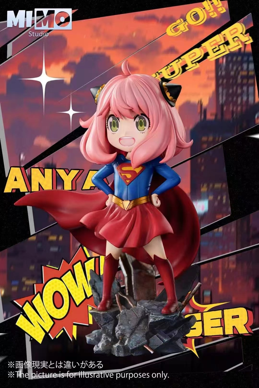 Spy x Family Mimo Studio Anya COS Super Girl Resin Statue