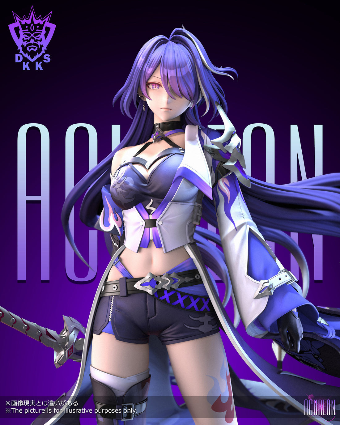 Honkai Star Rail Dark King Studio Acheron Resin Statue