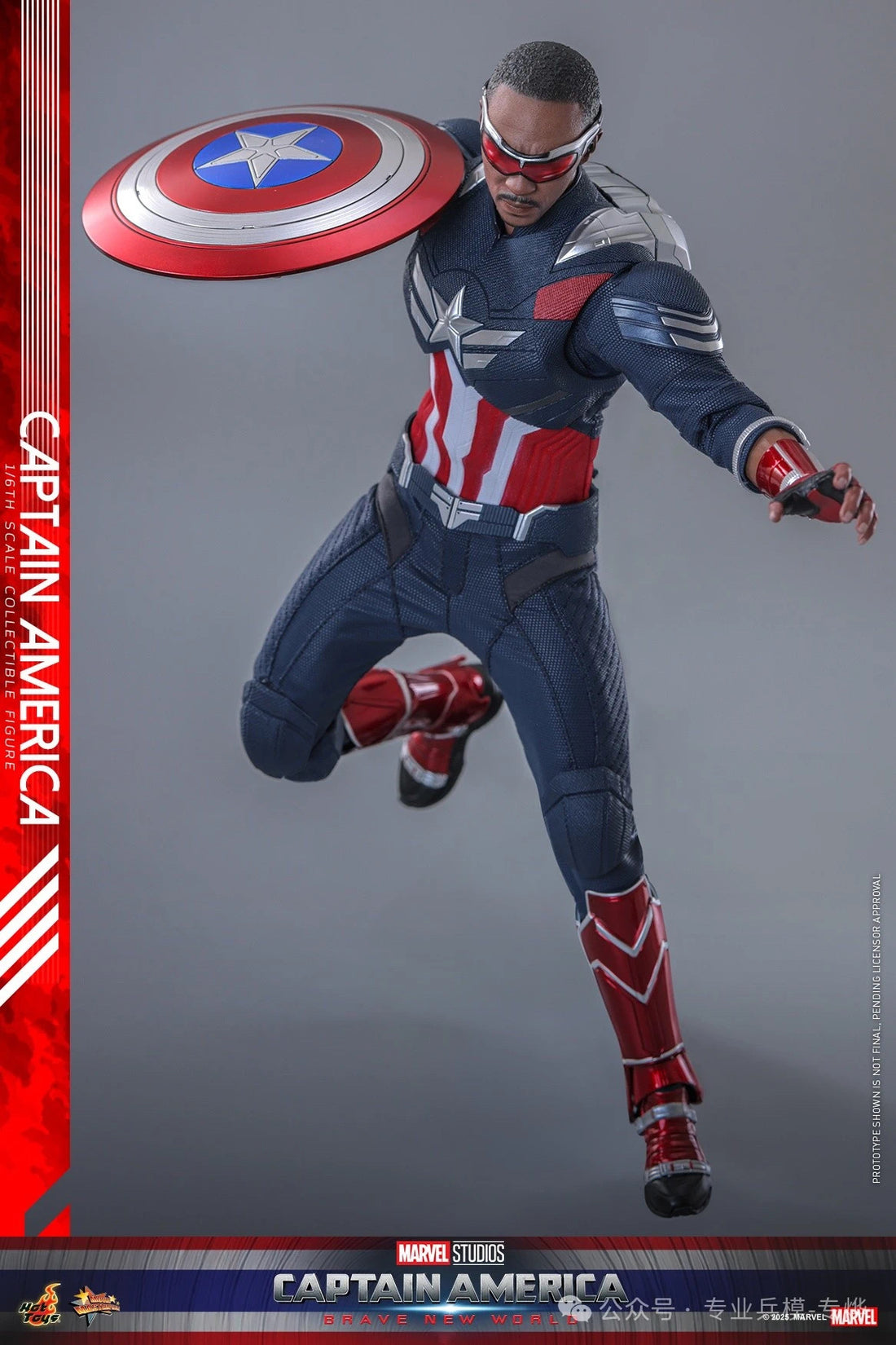 Marvel Hot Toys Captain America Brave New World Sam Wilson Licensed PVC Figure