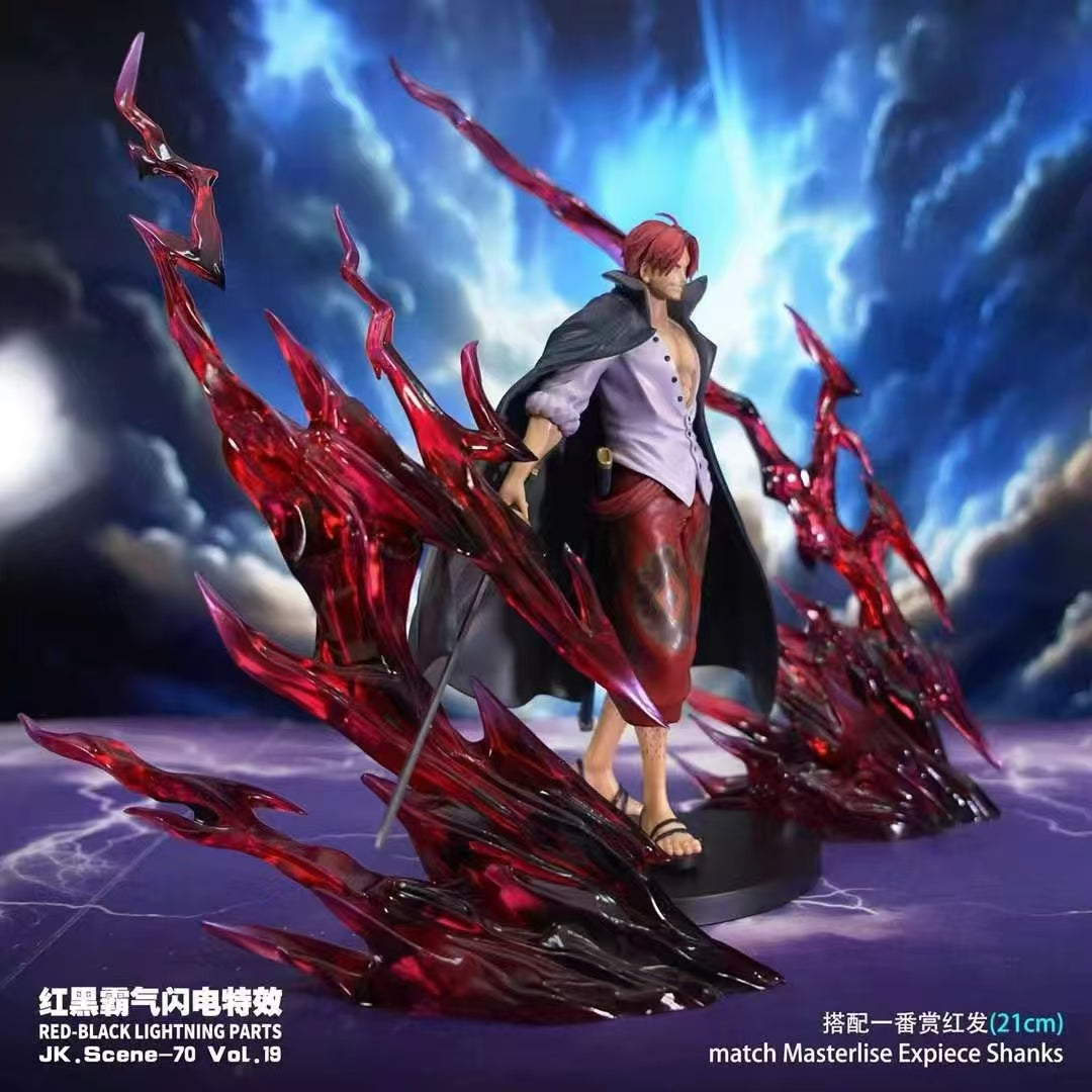 One Piece JacksDo Studio Shanks Special Effect Accessories x Red And Black Domineering Lightning Resin Statue