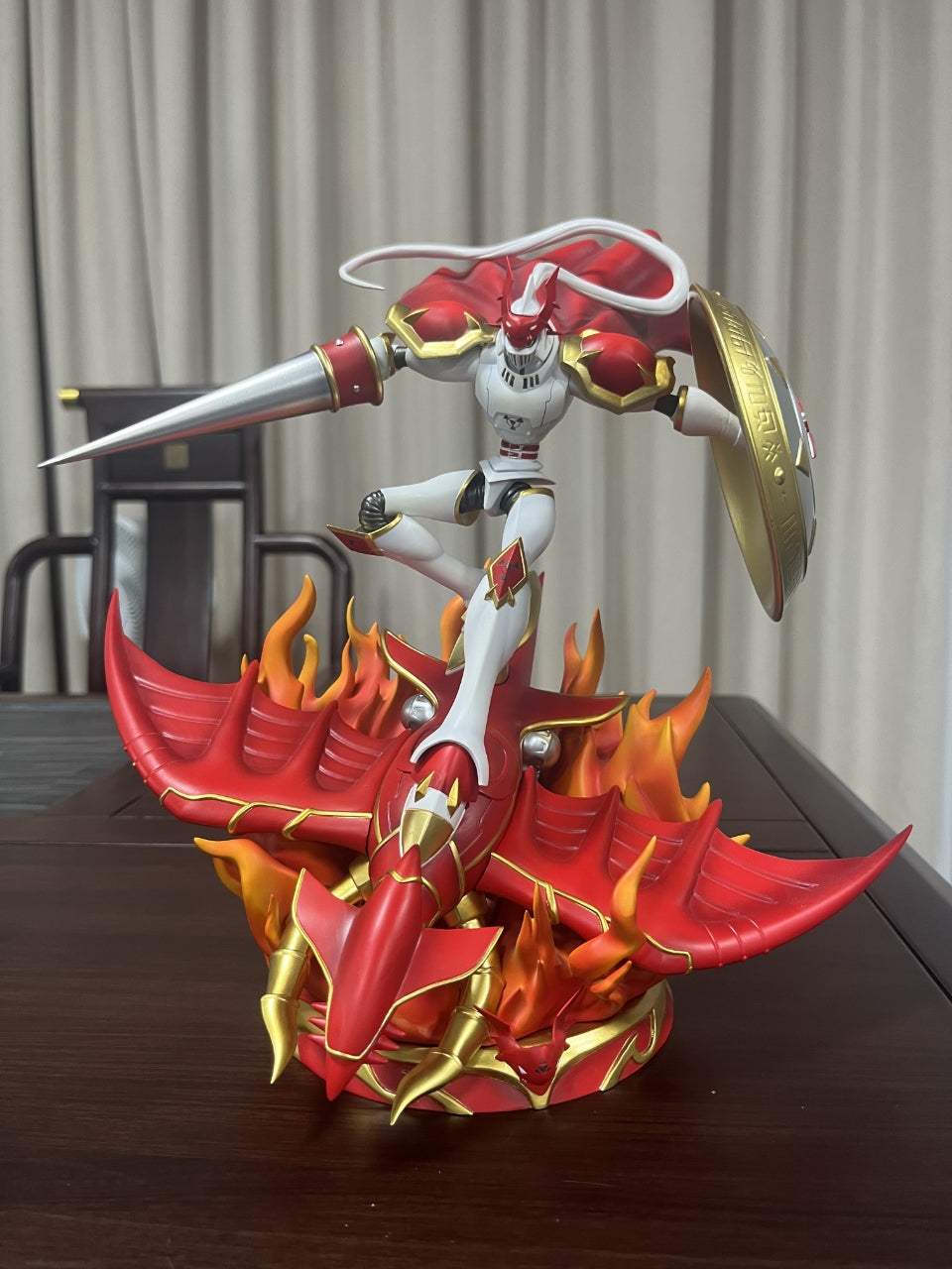 Digimon White Dragon Studio Dukemon Resin Statue