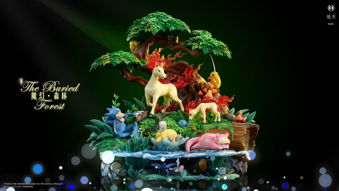 Pokemon JingHe Studio The Buried Forest Resin Statue