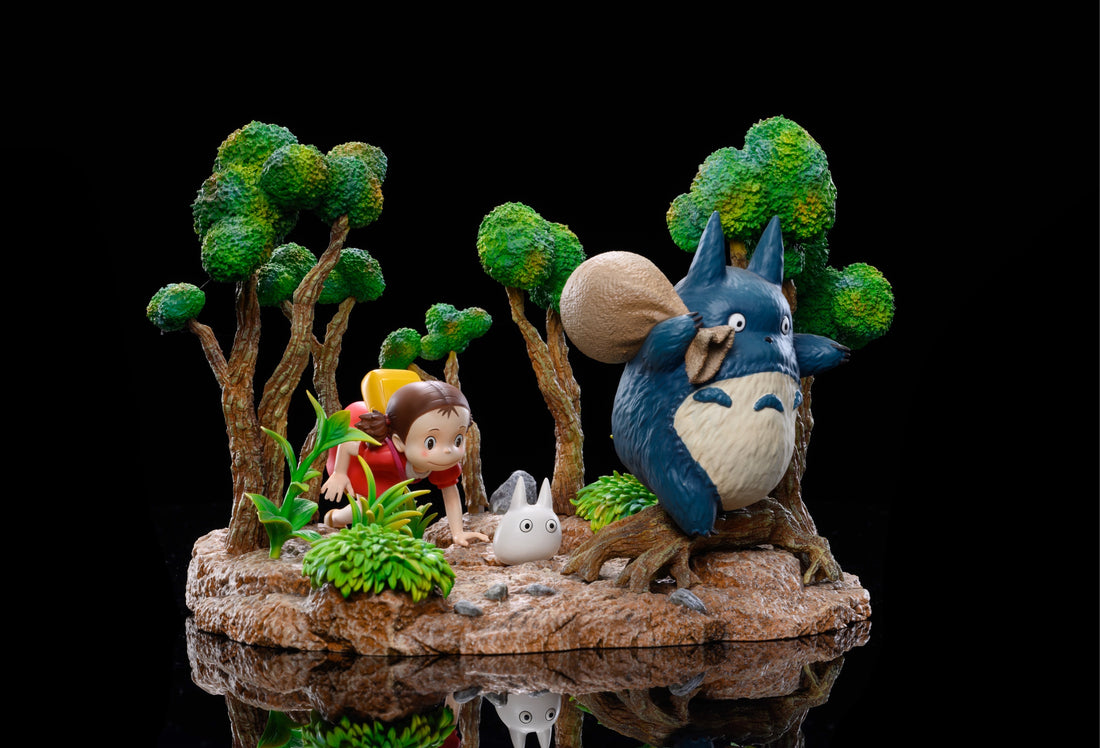 My Neighbor Totoro Bing Bing Studio Three Scene Resin Statue