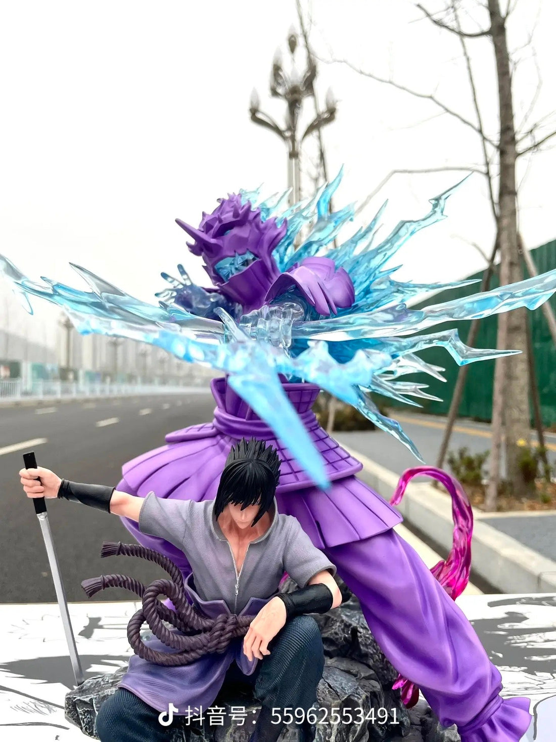 Naruto 95 Studio Sasuke Uchiha x Susanoo Resin Statue