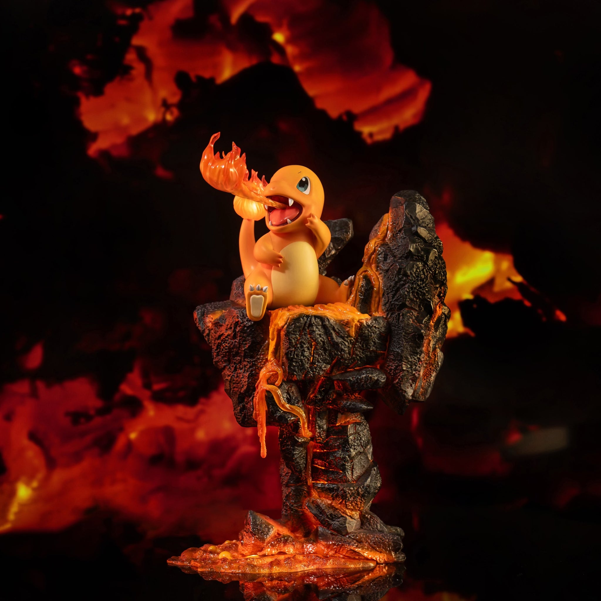 Pokemon ShenYin Studio Charmander on Lava Resin Statue [PRE-ORDER]