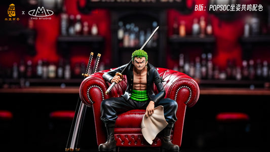 One Piece Pin Jiang Meng Qi Studio x TMD Studio Roronoa Zoro Seated Resin Statue [PRE-ORDER]