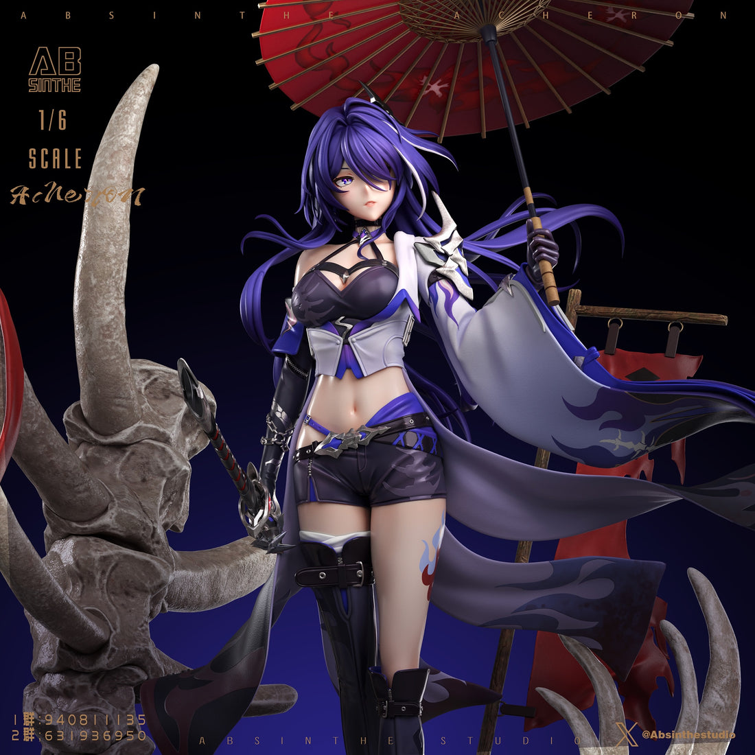 Honkai Star Rail ABsinthe Studio Acheron Resin Statue