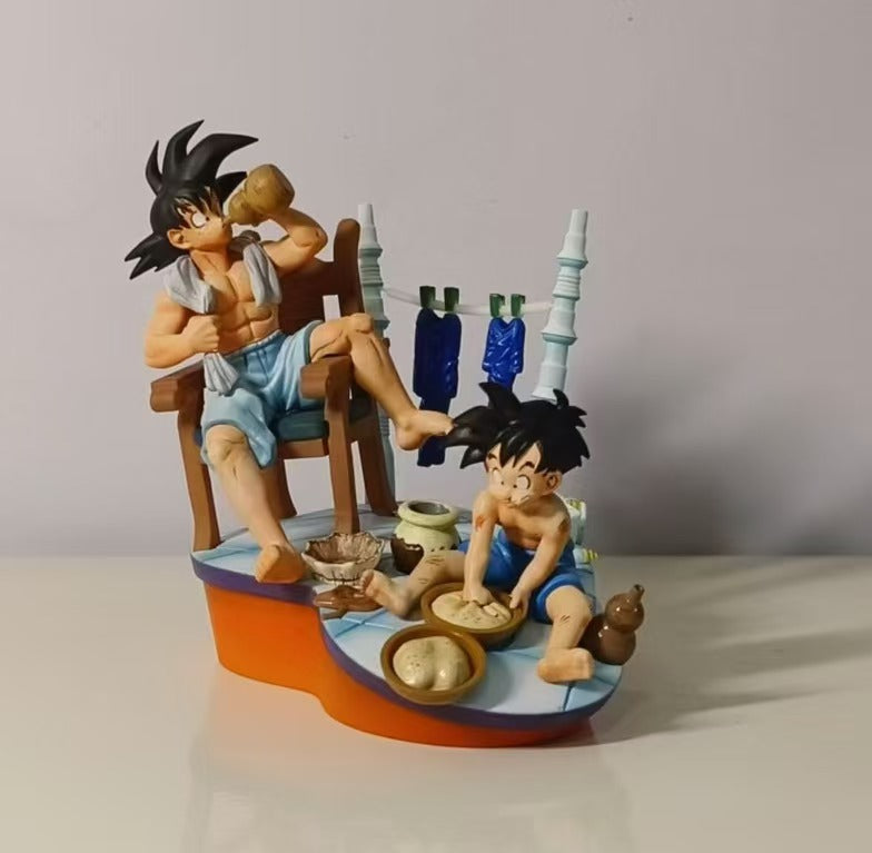 Dragon Ball ll Studio Goku And Gohan Training Begins Resin Statue [PRE-ORDER]