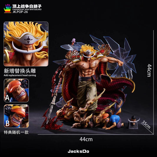 One Piece JacksDo Studio Paramount War Whitebeard Edward Newgate Resin Statue - Preorder