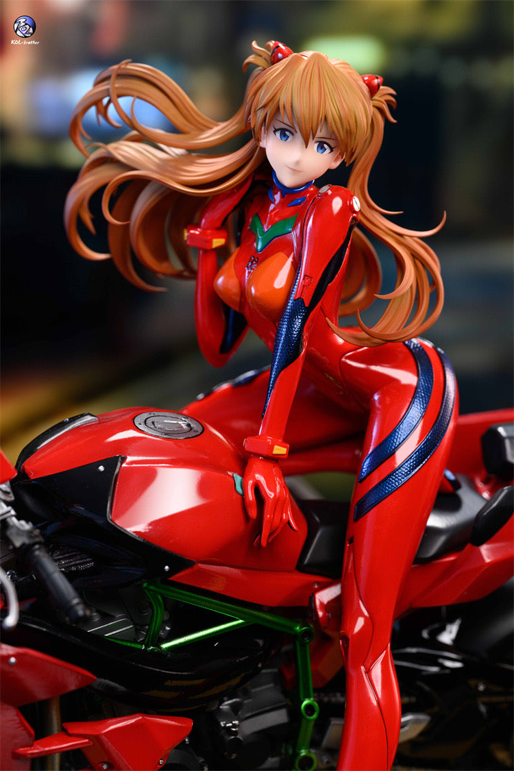 Neon Genesis Evangelion KOL Brother Studio Asuka Motorcycle Resin Statue