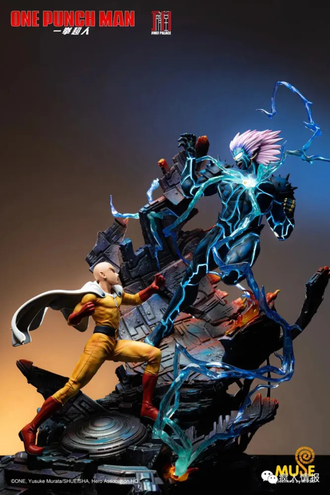 One Punch Man Jimei Palace Saitama VS Boros Licensed Resin Statue